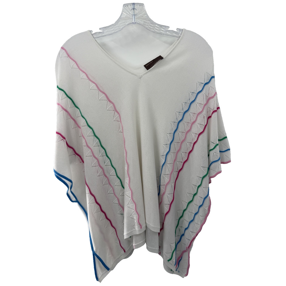 Kerisma Women's Multicolor Boho Lightweight V-Neck Knit Sweater One Size